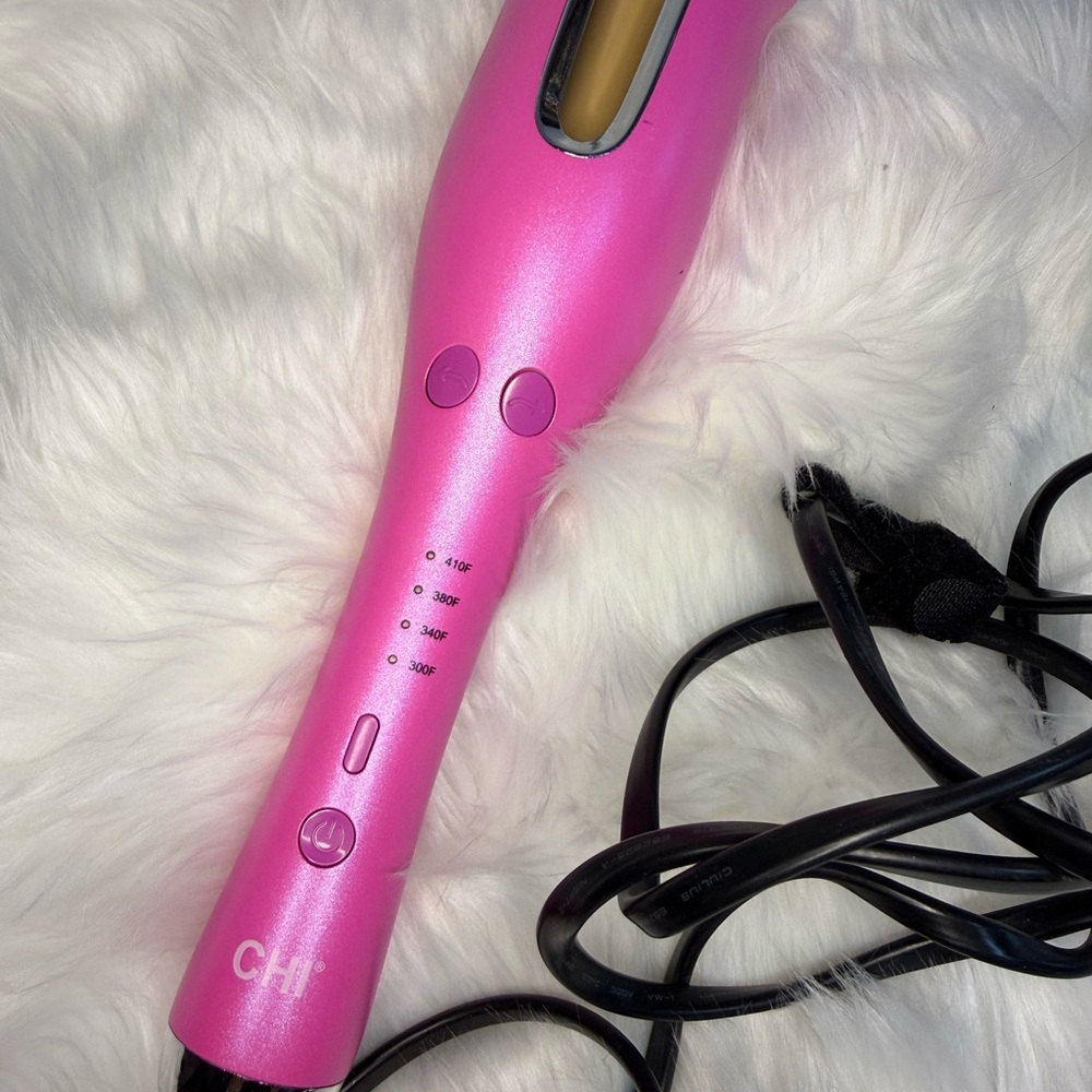 CHI Hot Pink Curl & Spin Hair Curler